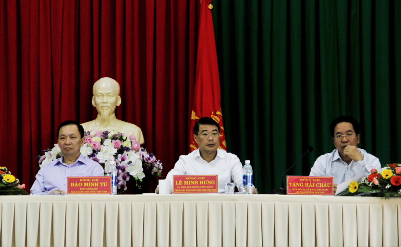 Thống đốc NHNN Lê Minh Hưng làm việc với ngành Ngân hàng tỉnh Đắk Lắk