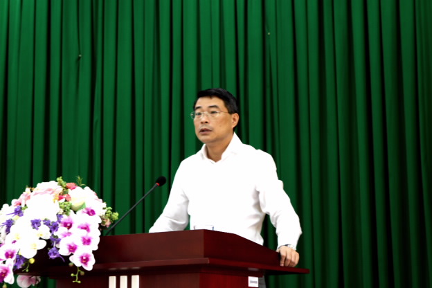 Thống đốc NHNN Lê Minh Hưng phát biểu chỉ đạo buổi làm việc