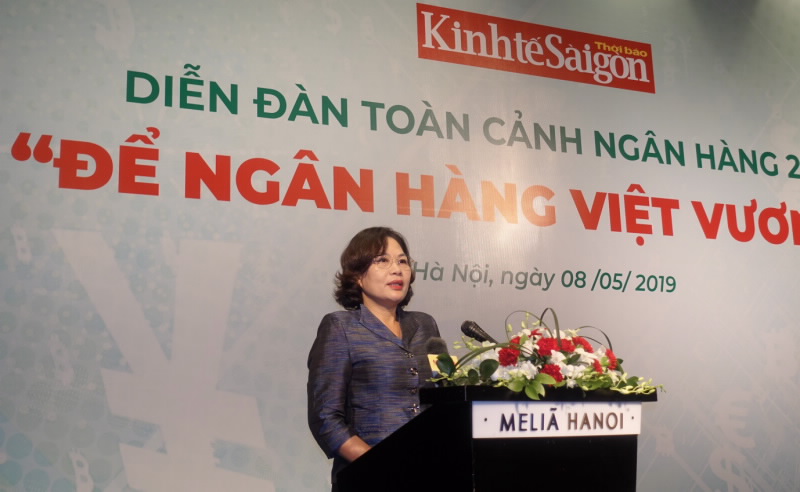 Phó Thống đốc NHNN Nguyễn Thị Hồng phát biểu khai mạc tại Diễn đàn toàn cảnh ngân hàng năm 2019