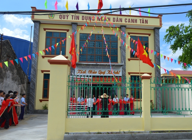  Trụ sở Qũy tín dụng nhân dân xã Canh Tân.